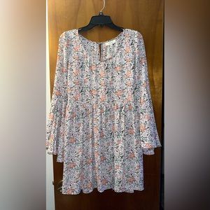 Umgee floral flowy boho hippie short dress size medium